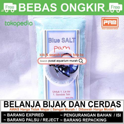 Gambar Blue Salt Garam Ikan & Matline Blue Methyline Blue Cupang Badan Putih dari Pusat Aquarium Murah Kota Depok Tokopedia