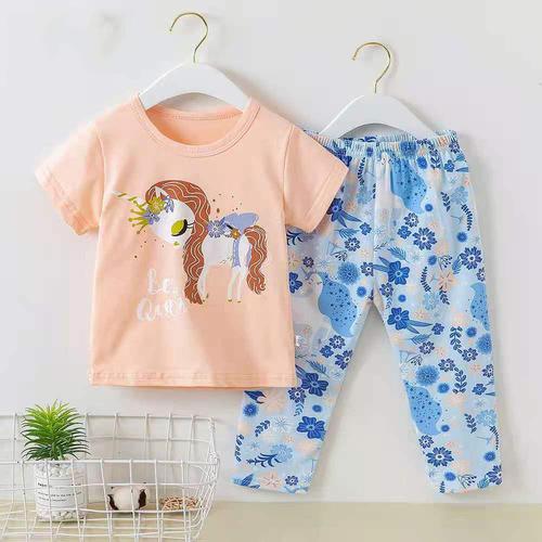 Foto Produk Baju tidur lengan pendek celana panjang anak perempuan/ piyama import - DA 6, 55 dari @melodybabynkids