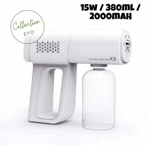 Gambar Spray Gun Nano K5 Wireless Semprotan Disinfektan tanpa kabel UV Light dari hsyolaa Jakarta Barat Tokopedia