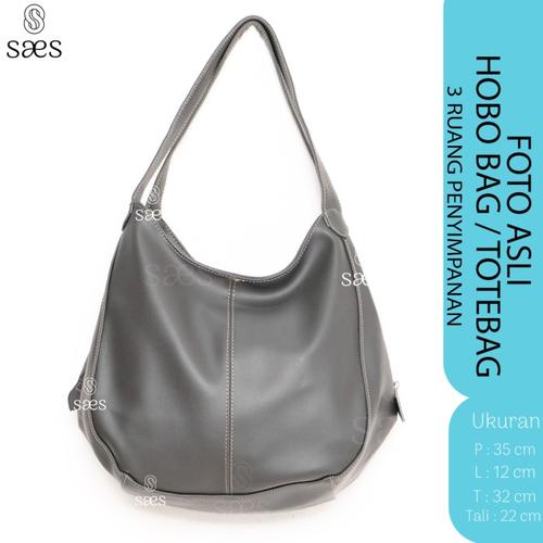 Stylish HOBO BAG Widuri saes - HITAM 