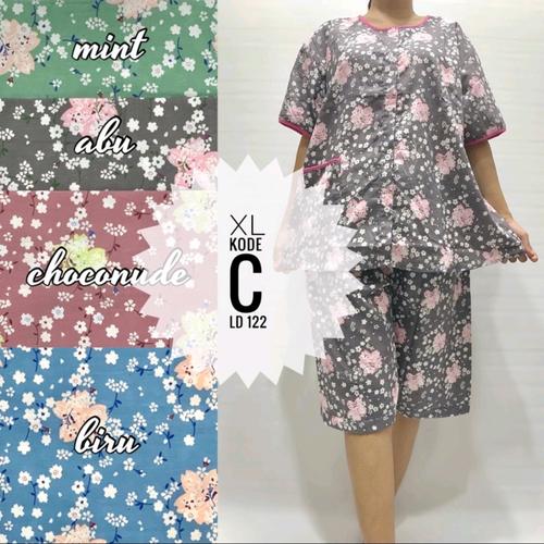 Foto Produk Piyama Size XL Baby Doll Kulot Katun Lokal Busui Bumil Pajamas dari moondaily