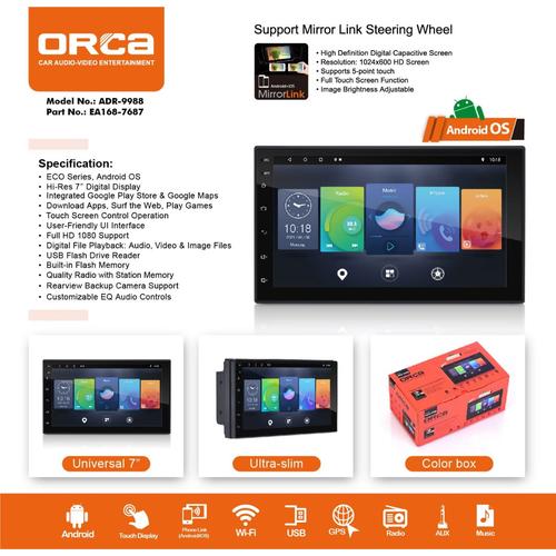 Android 7″ inch ORCA ADR-9988 ECO 