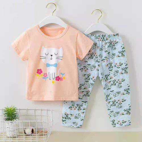 Foto Produk Baju tidur lengan pendek celana panjang anak perempuan/ piyama import - DA 2, 55 dari @melodybabynkids