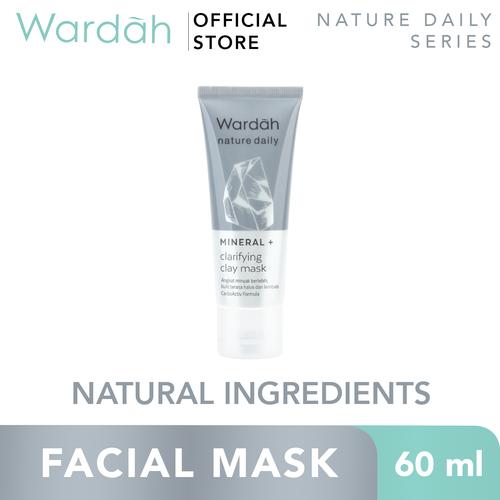 Gambar Wardah Nature Daily Mineral+ Clarifying Clay Mask 60 ml dari Wardah Official Jakarta Selatan Tokopedia