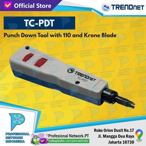 Jual TCPDT Punch Down Tool with 110 and Krone Blade Jakarta