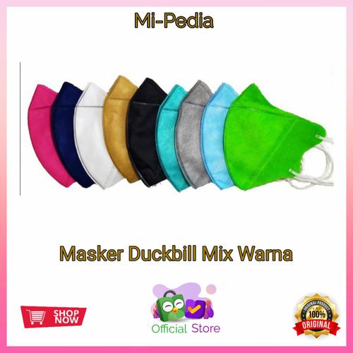 Gambar Masker Mask Duckbill Warna Mix dari mi-pedia Jakarta Utara Tokopedia