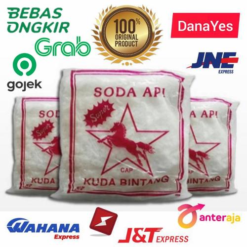 Foto Produk Soda Api Anti Sumbat Coustic Kaustik Soda Flake NaOH Sodium Hidroxide - 1/2 Kg dari DanaYes