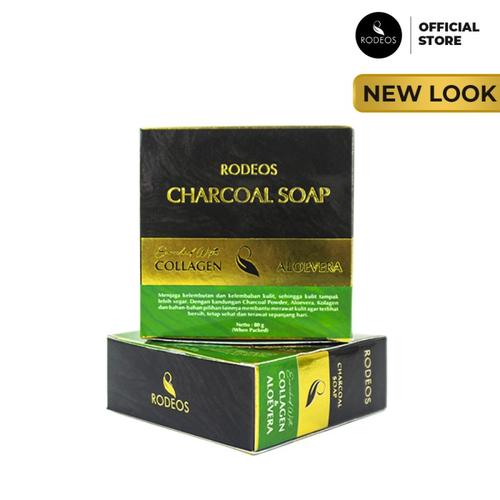 Gambar Rodeos Bamboo Charcoal Soap | Collagen & Aloevera 80g Sabun Jerawat Pe dari Rodeos Official Kota Sukabumi Tokopedia
