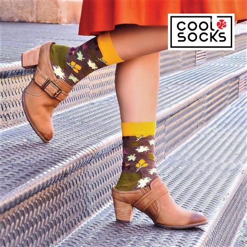 Gambar CoolDeSocks Original | Kaos Kaki Fashion - Leaves Pattern - Green dari CoolDeSocks undefined Tokopedia