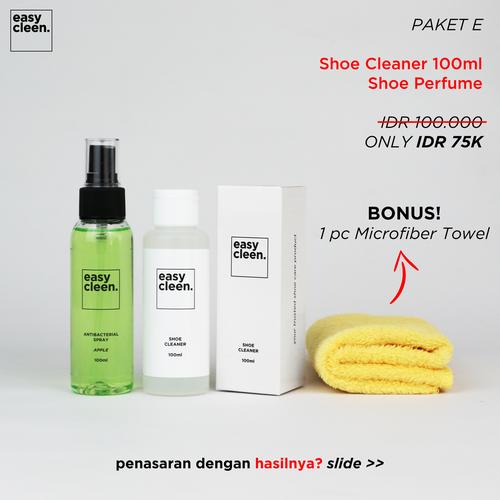 Foto Produk Shoe Cleaner 100ml + Antibacterial Spray | Pembersih Sepatu Parfum - bubble gum dari Easy Cleen Official