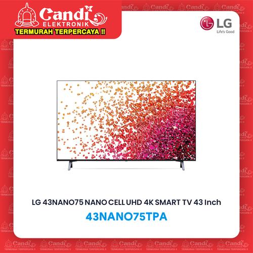 Gambar LG LED TV 43 INCH 43NANO75TPA NANO CELL UHD 4K SMART TV 43NANO75 dari Candi Elektronik Solo Kota Surakarta Tokopedia