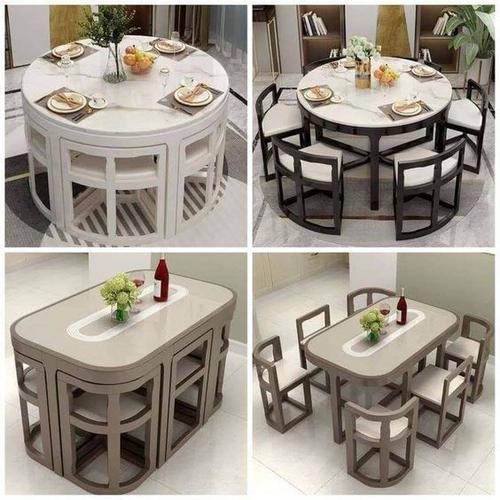 Jual Chairs Tuck Under Dining Table / KORSI MAKAN MINIMALIS FORMASI 6 Kab. Jepara GALERI