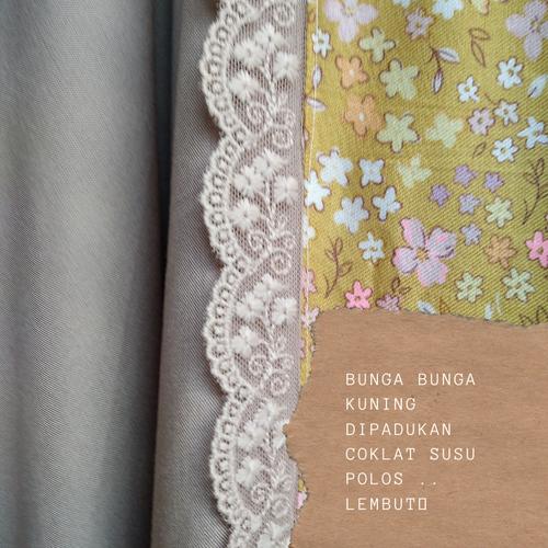 Gambar mukena rayon premium renda kombinasi - Cokelat dari Gerbera Collection Kota Depok Tokopedia