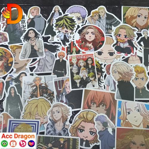 Jual STIKER ANIME TOKYO REVENGERS ZERO TWO NARUTO AOT KNY ONE PIECE BNH