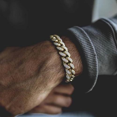 Jual Gelang Rantai Diamond - Ice Gold 