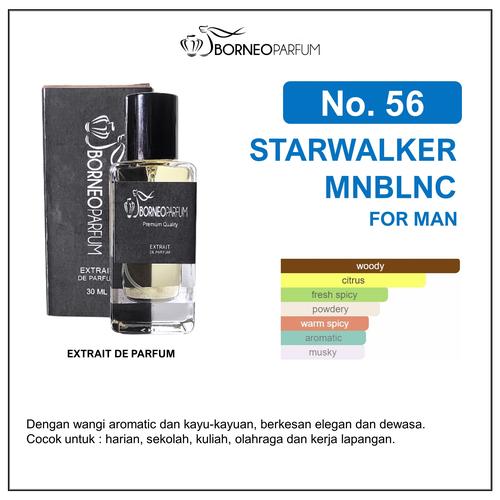 Gambar BORNEO PARFUM No. 56 STARWALKER - Parfum Pria - 30ml dari Borneo Parfum Kota Balikpapan Tokopedia