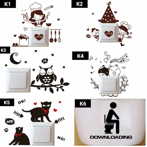 Jual WALL STICKER / STIKER DINDING SAKLAR TURN ON OFF PART 3 - Kota ...