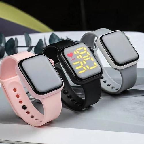 Gambar DENNOS LD-10 Jam Tangan LED Digital Pria Wanita Rubber Electronic Fash - Hitam, NON TOUCH SCREE dari Gadget Holic Jakarta Utara Tokopedia