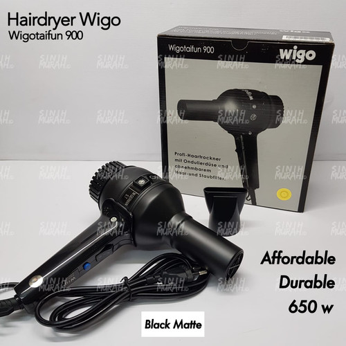 Hair Dryer Wigo Taifun 900 650W Original Hitam di Sinihmurah Tokopedia