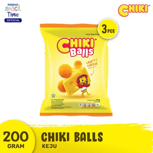 Gambar Chiki Ball Keju 200 Gr - 3 Pcs dari Indofood Snack Time Tokopedia