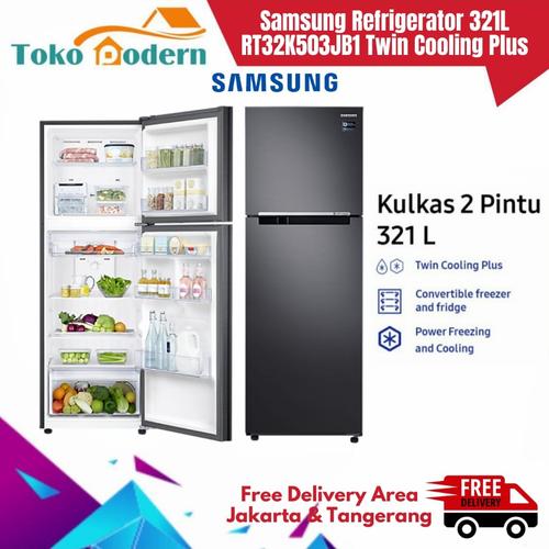 Foto Produk SAMSUNG Kulkas 2 Pintu RT32K503JB1/SE 321L All-Around Cooling dari TokoModern