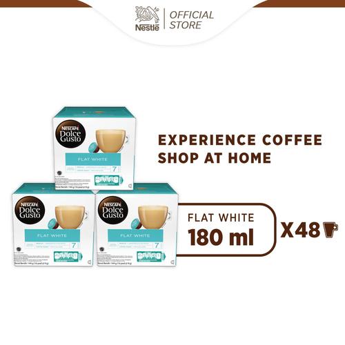 Gambar Flat White 3 box (48 kapsul= 48 gelas) dari DOLCEGUSTOID Tokopedia