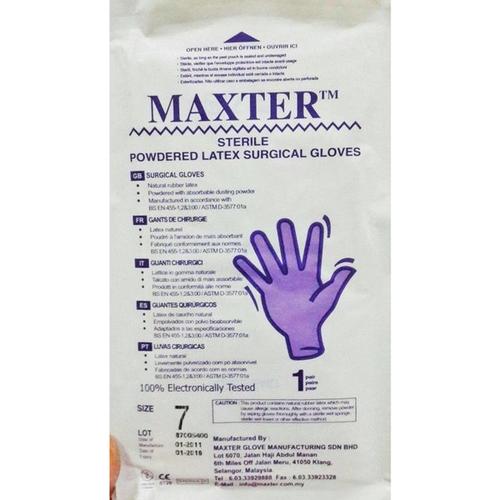 Gambar MAXTER SURGICAL GLOVES STERILE POWDERED UK.7 / SARUNG TANGAN LATEX dari TokoTensi Kota Semarang Tokopedia