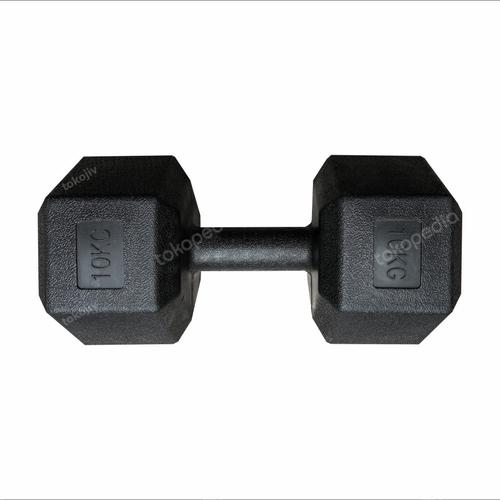Gambar pvc hexagonal,10 kg dumbel/dumbbell/dumble,bkn barbell/ barbel 10kg dari tokojiv Jakarta Selatan Tokopedia