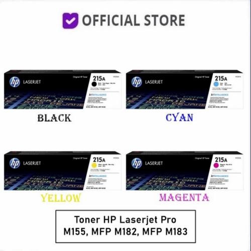 Jual Toner Hp 215A Black \u0026 Color Original 1 Set For M155,MFP M182,MFP M183  - 1 Set 4 Warna - Jakarta Pusat - Expert INK | Tokopedia