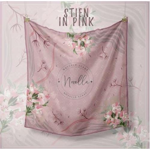 Gambar STIEN - Novella Scarf | Hijab Segi Empat Superfine Voal - PINK, ORI 120X120 dari THE NOVELLA SCARF Kab. Bandung Tokopedia