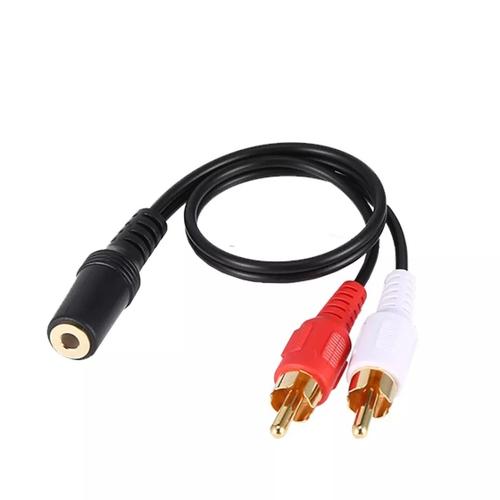 RCA Male Plug to 3.5mm Female AUX Audio 