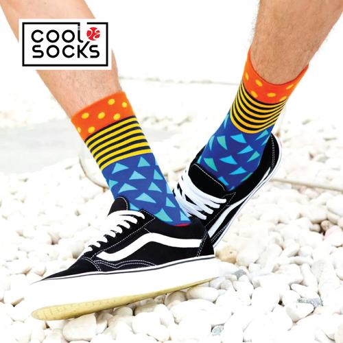 Gambar CoolDeSocks Original | Kaos Kaki Fashion - Crazy Pattern Blue Yellow dari CoolDeSocks Official Jakarta Barat Tokopedia