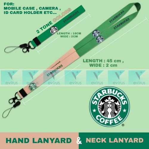 Foto Produk STARBUCKS NECK LANYARD CASING HP / CAMERA / ID CARD / TALI GANTUNGAN - HAND LANYARD dari e-virus