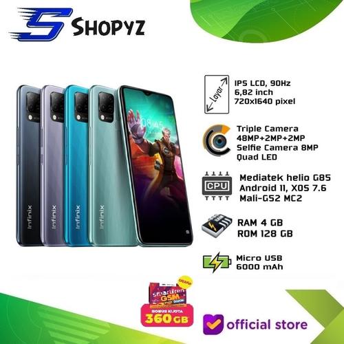 Gambar INFINIX HOT 10S NFC - 4GB 128GB 4/128 HELIO G85 - GARANSI RESMI - 95° Black dari Shopyz ID Jakarta Timur Tokopedia