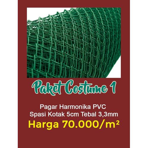 Gambar Kawat Harmonika Lapis PVC 3.3mm dari Toko Bintang Anugrah Kota Pekanbaru Tokopedia