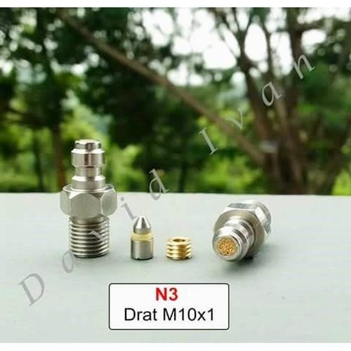 Gambar Mini Kopler Jantan Stainless M10x1 / Mini Micro Coupler / N3 dari David Ivan Kab. Bogor Tokopedia