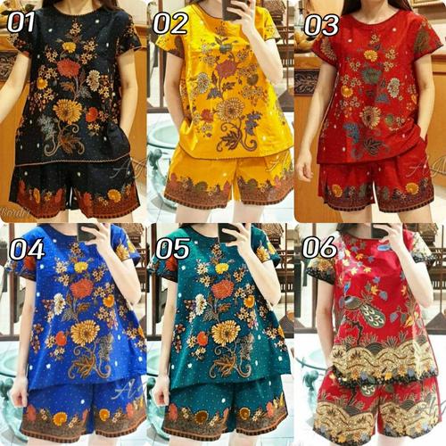 Foto Produk Setelan celana pendek wanita | setelan batik ungguljaya dari veNpin Shop
