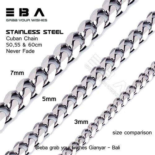 Real Stainless Steel Cuban Chain 