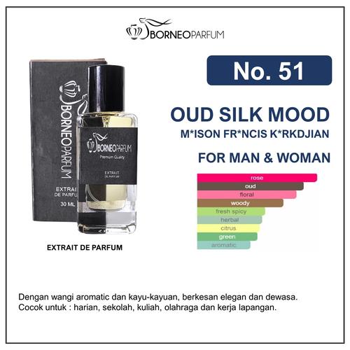 Gambar BORNEO PARFUM No. 51 OUD SILK MOOD - 30ml dari Borneo Parfum Kota Balikpapan Tokopedia