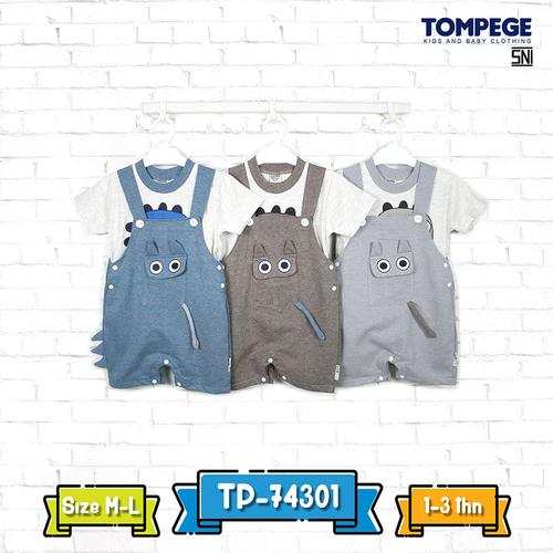 Gambar Tompege Setelan Jumpsuit Anak Laki Cowok Kaos Dino TP-74301 - Navy, Size M dari Tompege Jakarta Utara Tokopedia