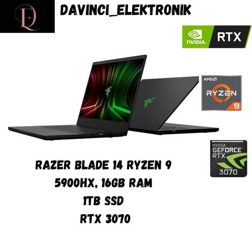 RAZER BLADE 14 RYZEN 5900HX 16GB RAM, 1TB SSD RTX 3070 di Davinci  Elektronik Tokopedia
