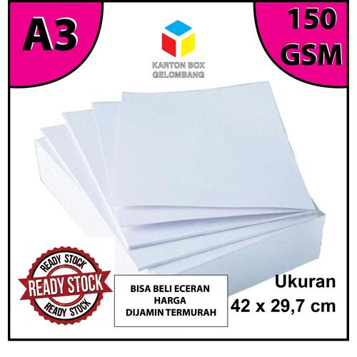 Jual Kertas Art Paper 150 GSM / Kertas Art Paper 150 GR A3 29,7 x 42 cm Jakarta Pusat karton