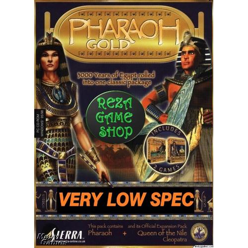 Jeu PC Pharaon + Extension Cléopâtre - Reine Du Nil - Complet - Comme Neuf