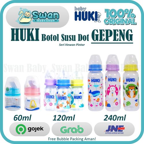 Foto Produk Botol Susu Huki Dot Gepeng / Bulat 120ml / 240ml BPA FREE - 120ml Ungu dari Swan Baby Shop