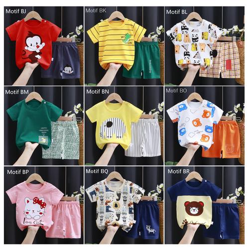 Gambar Baju Bayi / Setelan Bayi Anak / Kaos Anak Lucu Dan Imut - Size 90, MOTIF BL dari M&K ( Mom & Kids) Jakarta Utara Tokopedia