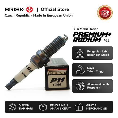Gambar Busi Mobil BRISK Premium Plus Iridium P11 dari PT Brisk Busi Indonesia Jakarta Utara Tokopedia