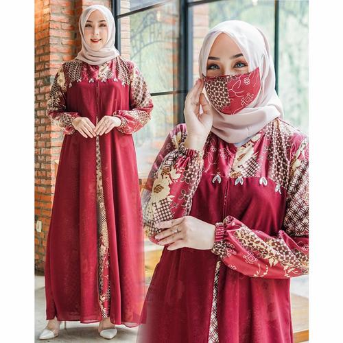 saskia maxi dress pesta fashion muslim 