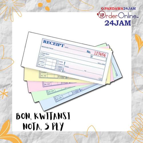 Jual BON NOTA KWITANSI CUSTOM | 2 PLY, 3 PLY, 4 PLY, 5 PLY | NUMERATOR ...