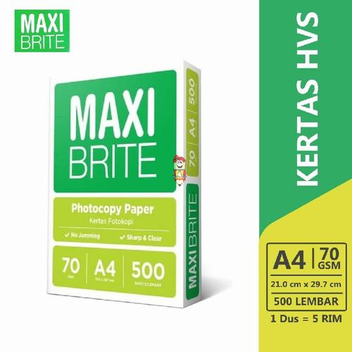 Gambar Kertas HVS A4 70 Gsm maxi Brite dari Bali Stationery Kota Denpasar Tokopedia