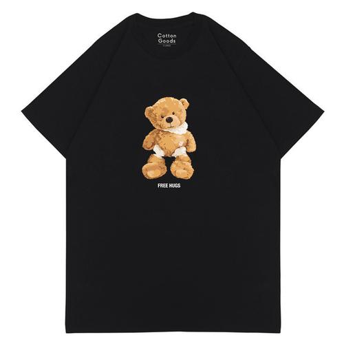 Gambar Cotton Goods Kaos Grafis Free Hugs Black Graphic Oversized Tees - S dari COTTON GOODS STORE Kota Bandung Tokopedia